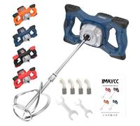 2100W Mezclador de Taladro de Hormigón Eléctrico Profesional, Mezclador de Mortero Portátil, Agitador M14 Ajustable, para Mezclar Pintura, Lechada de Cemento, Hormigón, Mortero, Forraje, etc.