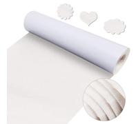 220 x 40 cm autoadhesivo en la parte posterior del bordado, hojas de fieltro EUBSWA adhesivas de tela para hacer disfraces y joyero (blanco)