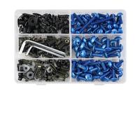 223 Tornillos para Carenado De Motocicleta para Yamaha YZF R1 R3 R6 R6S R25 FZ1 6 FZ8 MT07 09 FZ07 para Tracer FZR 600 750R(BLU)