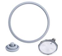 22CM Goma Olla para WMF Perfect y Perfect Plus Silit Sicomatic Pack 2 | Junta para 2,5L 3L 4,5L 6,5L 8,5L,con Válvula Repuestos Olla,Kit Completo Reparación,Apto para Lavavajillas