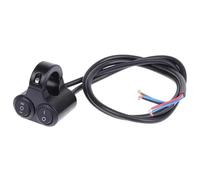 22mm 7/8" 1 Interruptor De Control Para Manillar De Motocicleta Doble Botón Interruptor De Luces Intermitentes Altavoz 2 Opciones Aleación De Aluminio 12 V Clausor Moto(A3)