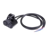 22Mm 7/8" Interruptor Control Para Manillar Motocicleta Doble Botón Aleación 12V Control Luces Intermitentes Altavoz 2 Opciones Piezas Motocicleta Clausor Moto(A1)