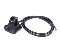 22Mm 7/8" Interruptor Control Para Manillar Motocicleta Doble Botón Aleación 12V Control Luces Intermitentes Altavoz 2 Opciones Piezas Motocicleta Clausor Moto(A2)