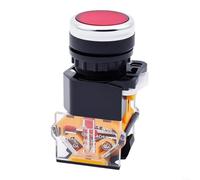 22mm Momentary Push Button Switch 1NO 1NC 440V(White) | 440V 10A rating, 1NO 1NC para contact, 5 million cycle life, industrial grade, panel mount