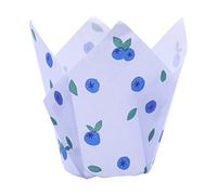 24 Cápsulas de Papel para Cupcakes de PME en forma de tulipán, Arándanos