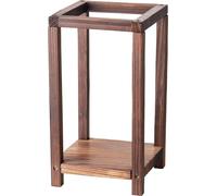 24 faroles de madera para bodas, hechos de madera de cedro y plástico, con soporte para velas. Centros de mesa decorativos rústicos, ideales para bodas, fiestas, decoración de interiores estilo rústic