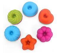 24 moldes individuales de donuts de silicona para hornear pastel molde de silicona DIY horno para hornear hornear molde para hornear