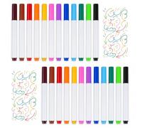 24 Pack Markers for LED Light Board Markers LED Glow Board Markers para Pizarra LED, Acrílico, Vidrio, Colores vivos sobre fondo luminoso, resaltador borrable, fluorescente regalo creativo - 12