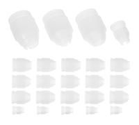 24 Piezas Adaptador de Boquillas para Manga Pastelera, 4 Tamaños | Transparente, Compatible Bolsas y Puntas Variadas, para Cupcakes y Merengue, Uso Profesional