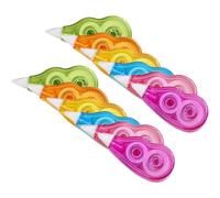 24 Piezas Cinta Correctora Práctica Compacta, Color Claro | Resina con Dióxido de Titanio, Diseño Ergonómico, Correcciones Limpias para Casa y Manualidades Color Aleatorio