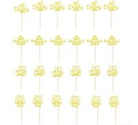 24 piezas de pastel de papá para la celebración del día del padre, insertos de papel resistentes para el hogar, celebración, eventos, decoraciones de fiesta, 4,1 x 4 cm (estilo tres)