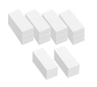 24 separadores para pared autoadhesivos, color blanco, 12 x 5 mm y 12 x 15 mm, espuma EVA, protección de pared para cama, tope para muebles y tirador de puerta, acolchado de pared contra ruido y
