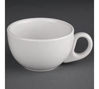 24 tazas de cappuccino Athena Hotelware, 228 ml, tazas de café y leche | Material vitrificado de grado hotelero construido para cafeterías ocupadas, proporcionando resistencia a las virutas en