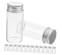 24 tubos de vidrio de 30 ml con tapa, transparentes, para laboratorio