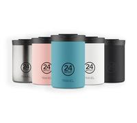 24BOTTLES Travel Tumbler - Botella Agua Acero Inoxidable 350 ml, Botella Termica 6H Caliente 12H Frío para Viaje y Oficina, Vaso Termo Cafe para Llevar 100% Hermético, Cantimplora Termica Powder Blue