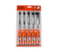 24Hrs HR Juego de Formones Alyco de 5 Piezas para Carpintería