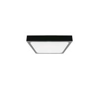 24W 2400lm 4000K LED Plafonier IP44 Cuadrado Leche Negro 7673