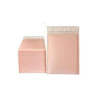 25/50 bolsas de sobres de burbujas rosas, sobres de envío acolchados autosellados con bolsa de correo de burbujas, bolsa de paquetes de regalo para envío-50PC-rosa claro-11 * 15cm