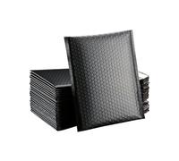 25/50PCS Sobres acolchados para correo bolsas de embalaje para sobres de envío bolsa ziplock 13x18cm Pink-50pcs-black-15 * 20cm