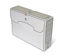 25 Cajas archivos definitivo Grafoplas PP folio 95mm gris