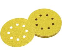 25 discos abrasivos con sistema de sujeción de velcro DEWALT para lijadoras excéntricas, diámetro 125 mm