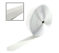 25 Metros/Belcro Adhesivo - Sólo Una Cara: Felpa - Cinta de Cierre para Pegar Cortinas, Alfombras, Telas, Mosquiteras, Cuadros, Adhesivo Fuerte, Hook and Loop, (Blanco Felpa, 20mm)