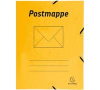 25 unidades de la carpeta EXACOMPTA 55549B, tipo "Sammelmappe" (carpeta de archivo), formato A4, 425 g/m², con goma elástica y 3 solapas, de color amarillo