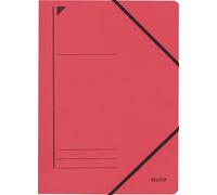 25 unidades de sujetapapeles Leitz 3980-00-25, formato A4, para 250 hojas, tipo "pendarec", en cartón (RC), color rojo