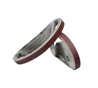 25 unids/lote 10 * 330,0mm 40/60/80/100/120/150/180/240/320/400/600/800# Mini juego de lijadora correa for eliminación pulido Para Lijadoras Banda(Red-p600)