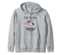 250 Años Loud Free Still Here Patriotic 1776 Estatua Libertad Sudadera con Capucha