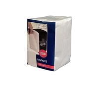 250 servilletas de celulosa, color blanco, 1/8, 12 x 8,5 cm, para bistró, comida gastronomía, compatible con dispensador de Cabanaz (1 x 250 unidades, blanco, a bit grueso)
