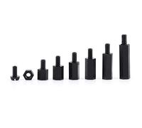 250 Unids Nylon M2 M3 Macho-Hembra Columna Hexagonal Separador Espaciador Tornillo Tuerca Kit Kit de Reparación de Placa PCB Accesorio con Caja de Almacenamiento(M2-C)