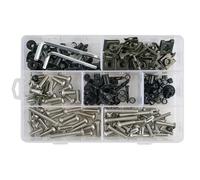 253 Tornillos para Carenado Motocicleta para Yamaha YZF R1 R3 R6 R6S R25 FZ1 FZ6 FZ8 MT07 09 FZ07 para Tracer FZR600 750R(Stainless Steel)