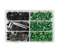 253 Tornillos para Carenado Motocicleta para Yamaha YZF R1 R3 R6 R6S R25 FZ1 FZ6 FZ8 MT07 09 FZ07 para Tracer FZR600 750R(Green)