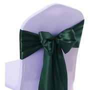 25pcs Rose Gold Satin Chair Bow Sashes Wedding Chair Ribbon Butterfly Ties For Party Event Hotel Banquet Decoration