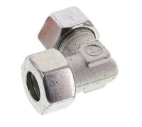 25S Acero zincado Codo de 90 grados Anillo de corte 400 Bar DIN 2353