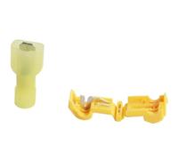25x Conector Roba Corriente de Derivación Rápida con Terminal Robacorriente, Amarillo