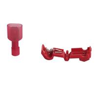 25x Conector Roba Corriente de Derivación Rápida con Terminal Robacorriente, Rojo
