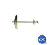 25x Fischer Tassello A Farfalla Kd 4 Con Dado Zigrinato, Cacciavite, Foro M