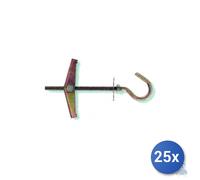 25x Fischer Tassello A Farfalla Kdh 4 Con Occhiolo Aperto 14 Mm Vite M 4X70