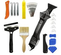 26 Piezas Kit de Herramientas de Eliminador de Sellantes, Aplicador Silicona, Herramienta Calafateo Silicona, Extractor deJuntas de Silicona, Rascador Juntas Azulejos