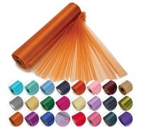 29cm X 25m Rollo De Organza Fino Tela - Elegante Decorativo Paño para Boda Silla Lazos, Caminos de Mesa, Detalles Fiesta - Manualidades Suministros Para Listones, Vestido Adornos, Y Bolsas