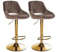 2er Set Barhocker Milet Samt G