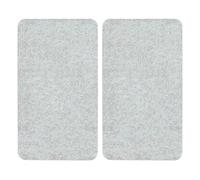 2er Set Glasabdeckplatten Transparente para Glaskeramik-Kochfelder 30x52 CM