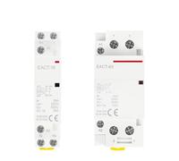 2P AC 110V 220V 50/60Hz 16A 20A 25A 32A 50A 40A 63A Din Rail Household Modular Contactor Switch Controller DIY Home Hotel(EACT-2P-63A,2NO,220V)