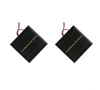 2pcs 0.6W 3VA paneles solares para baterías 2.4V en para luces de juguete y desarrollo experimental del circuito solar