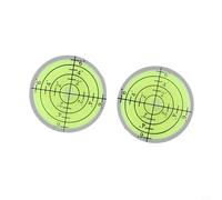 2pcs 32x7mm Horizontal Acrílico Burbuja Nivel de Precisión para Marcado de Nivel de Espíritu en Mini Niveles para Construcción y Carpintería Uso