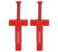 2Pcs Brick Liner Runner Wire Drawer Herramienta de albañilería Fixer para la construcción de edificios(Red)