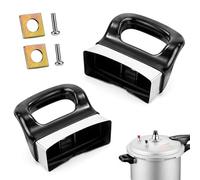 2Pcs Mango de Repuesto para Olla, Baquelita con Tornillos, Universal | Para utensilios de cocina,mango de sartén con tornillos, vaporera, salsa, Utensilios de Cocina para el Hogar, negro