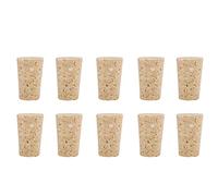 2Types 10PCS tapones de corcho natural Tapered vino/cerveza botella tapón(teille de vin rouge 22 * 17 * 35mBoum)